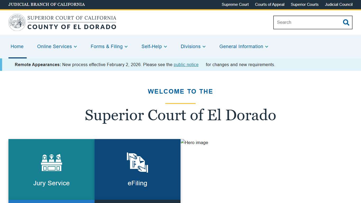 Home | Superior Court of California | County of El Dorado